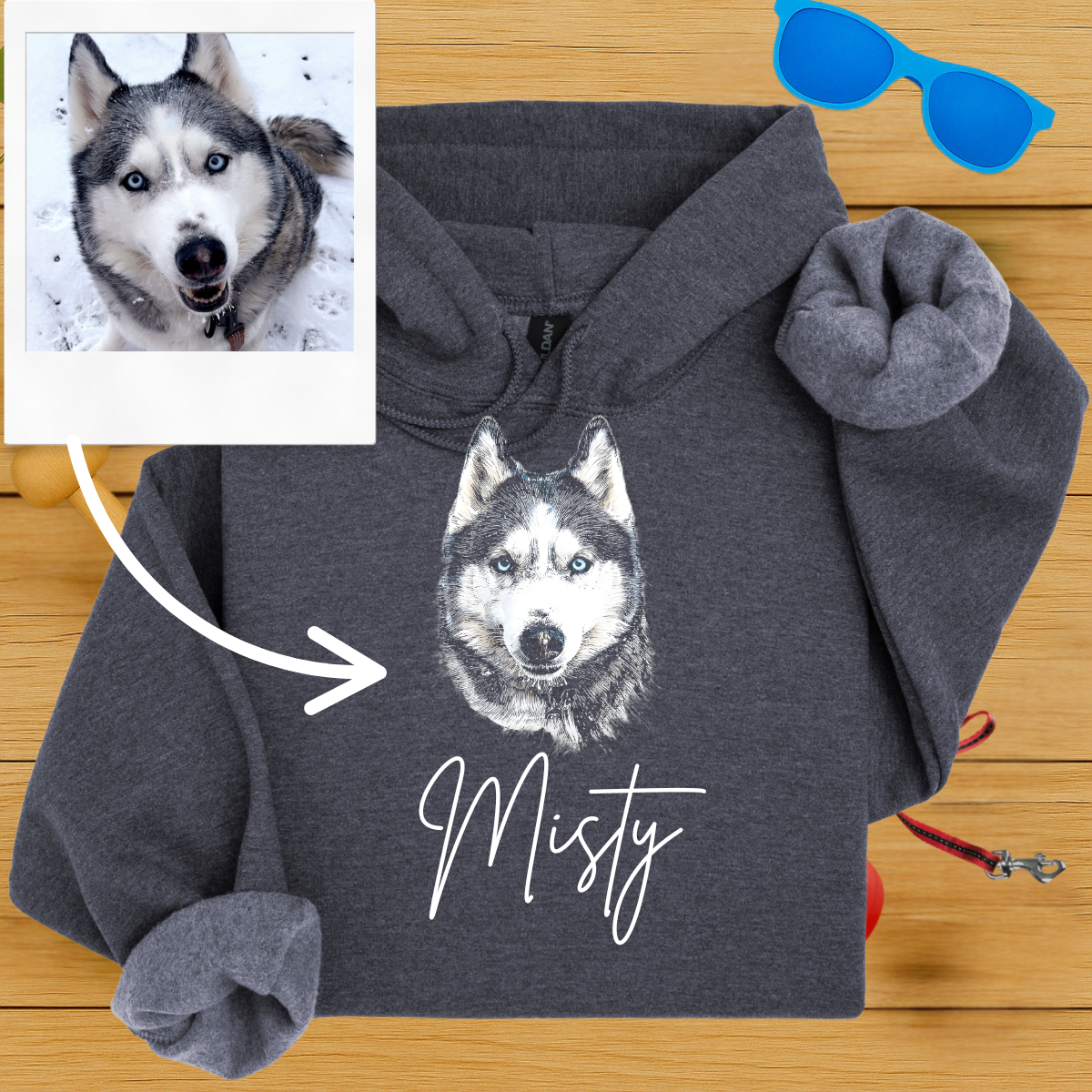 Custom Portrait Hoodie + Other Styles-Critter Lane