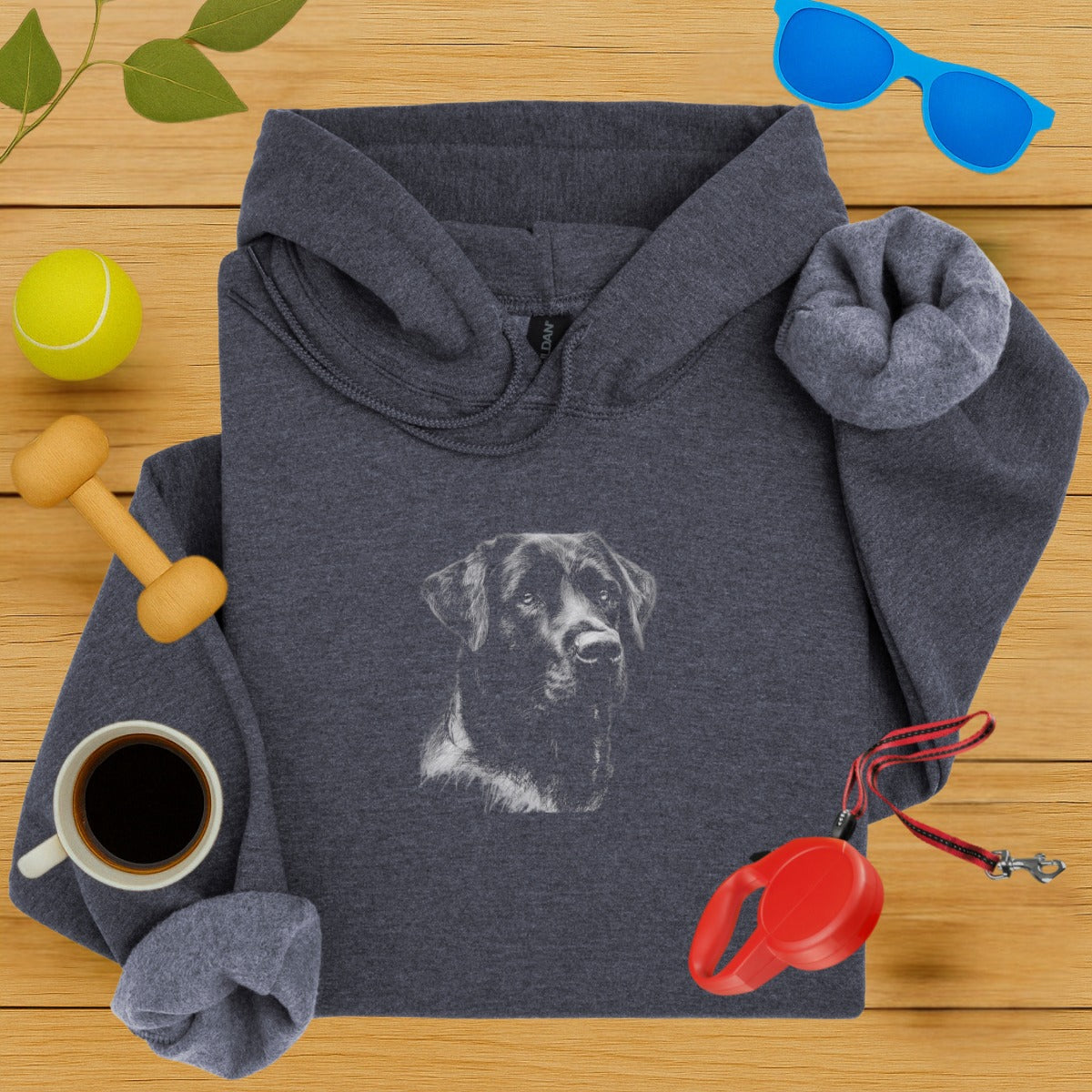 Cozy Dog Print Hoodie for Everyday Casual Wear