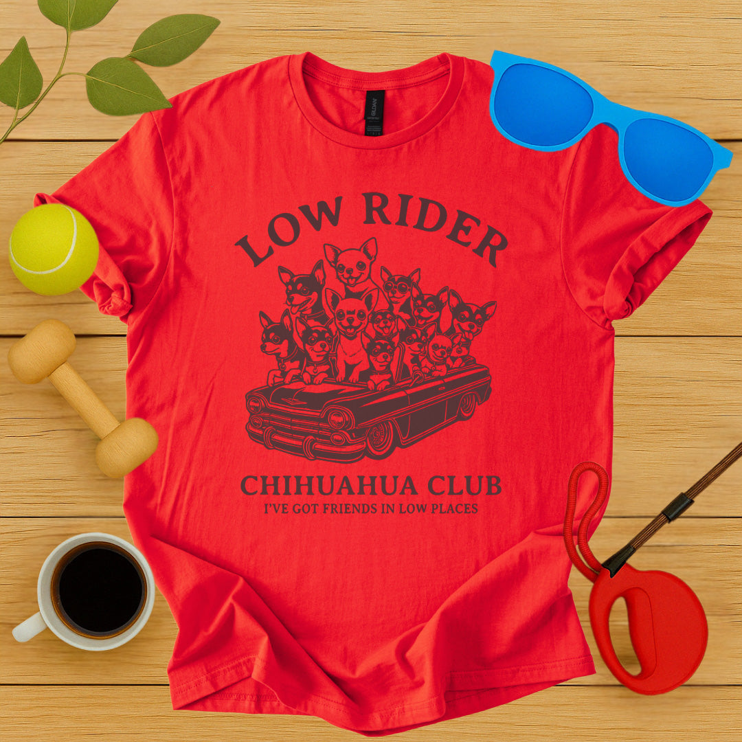 Low Rider Chihuahua Club T-Shirt - Critter Lane