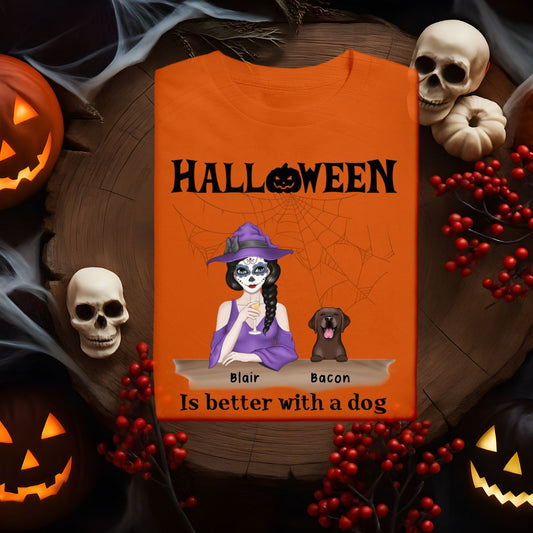 Custom Halloween Is Better With a Dog(s) Woman