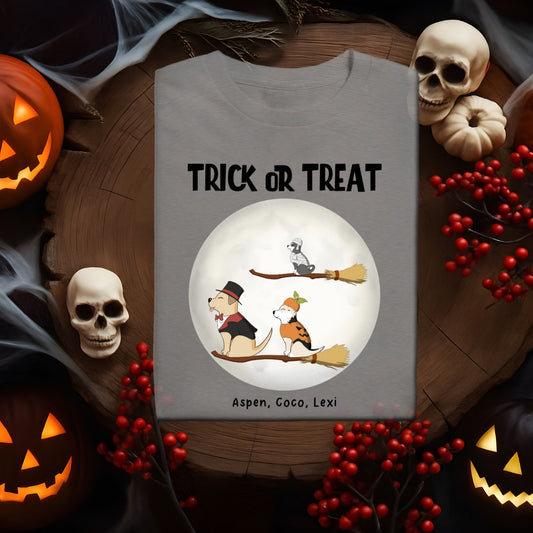 Custom Halloween Trick or Treat Tee
