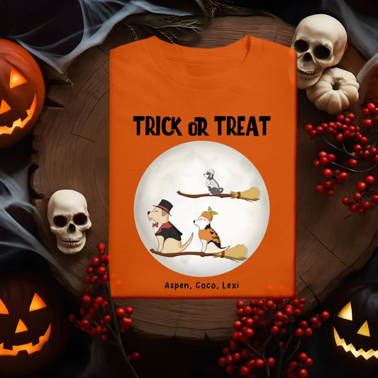 Custom Halloween Trick or Treat Tee