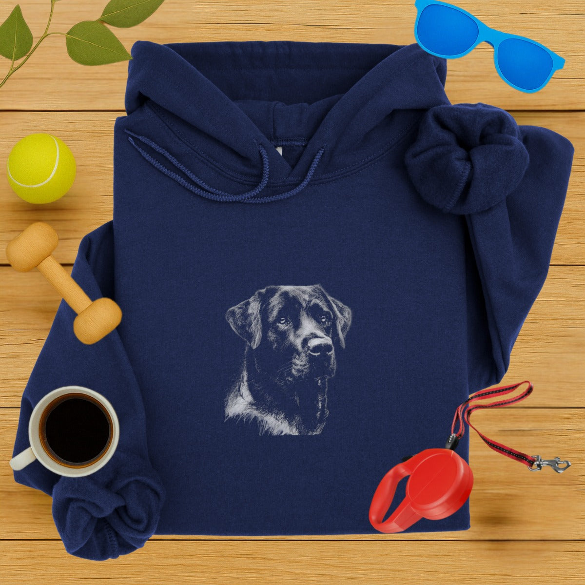 Stylish Hoodie Featuring Artistic Dog Design