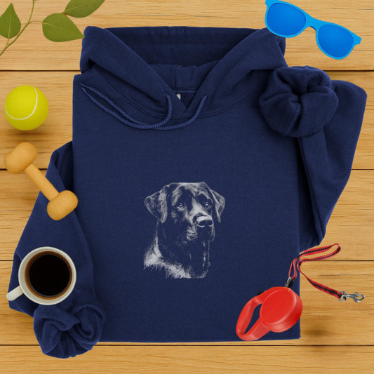 Stylish Hoodie Featuring Artistic Dog Design