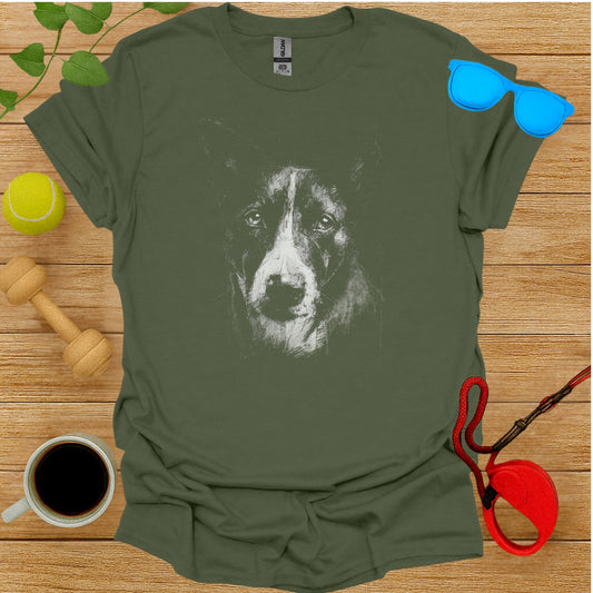 Stylish Dog Face Graphic T-Shirt for Pet Lovers