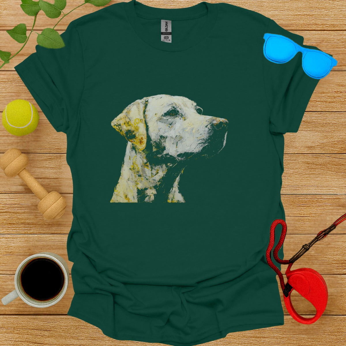 Artistic Dog Portrait Graphic Tee