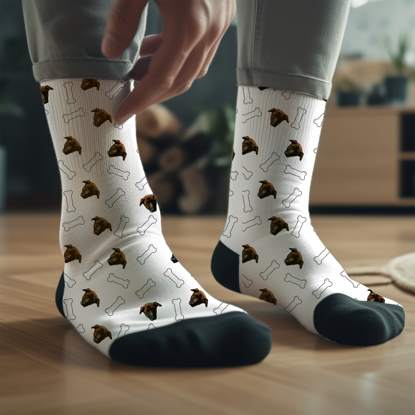 Custom Socks With Your Dog's Face-Critter Lane