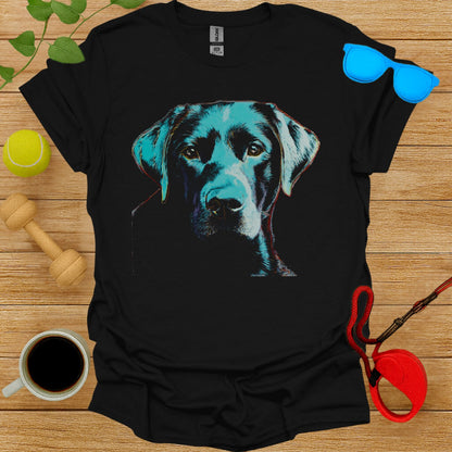 Vibrant Black Labrador Portrait Graphic Tee product