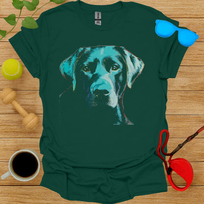 Artistic Black Labrador Dog Graphic T-shirt Product