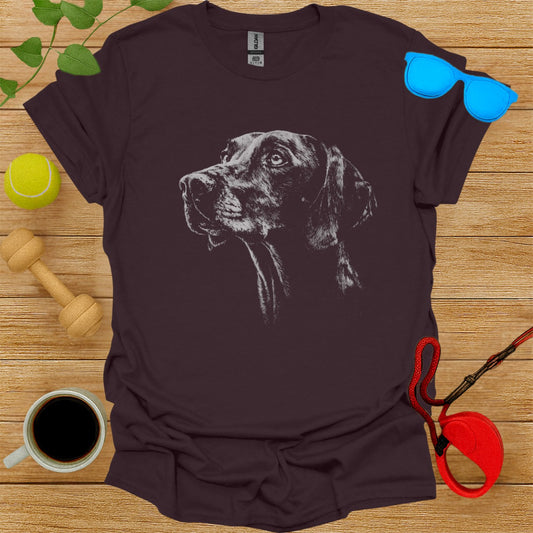 Majestic Dog Portrait Graphic Tee for Animal Lovers
