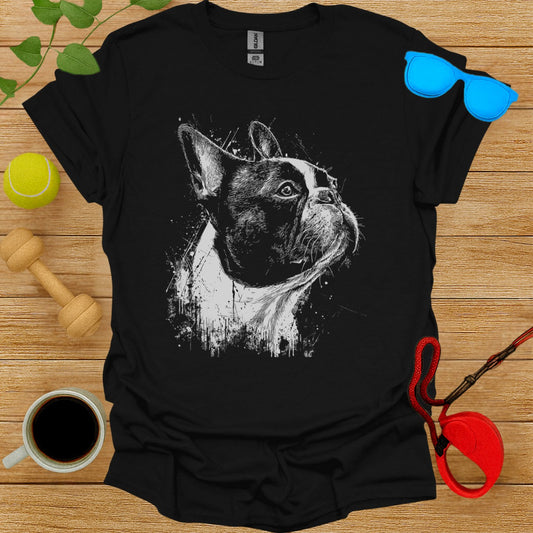French Bulldog Artistic Splatter Design T-shirt