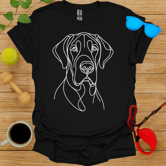 Abstract Great Dane Graphic Tee Shirt