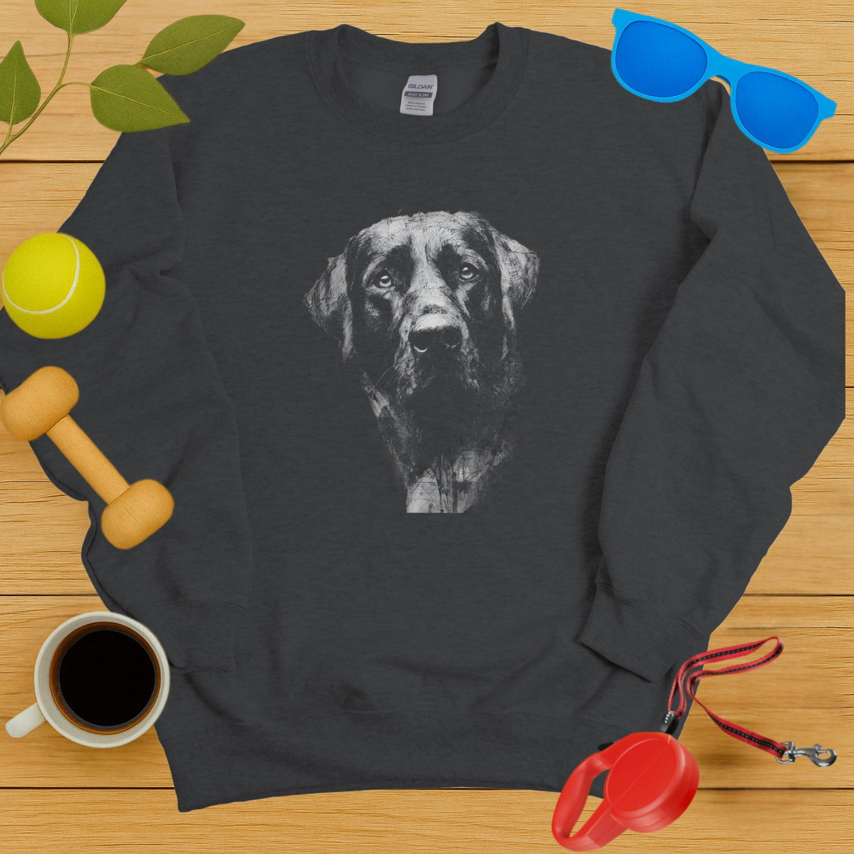 Realistic Dog Portrait Sweatshirt Casual Wear