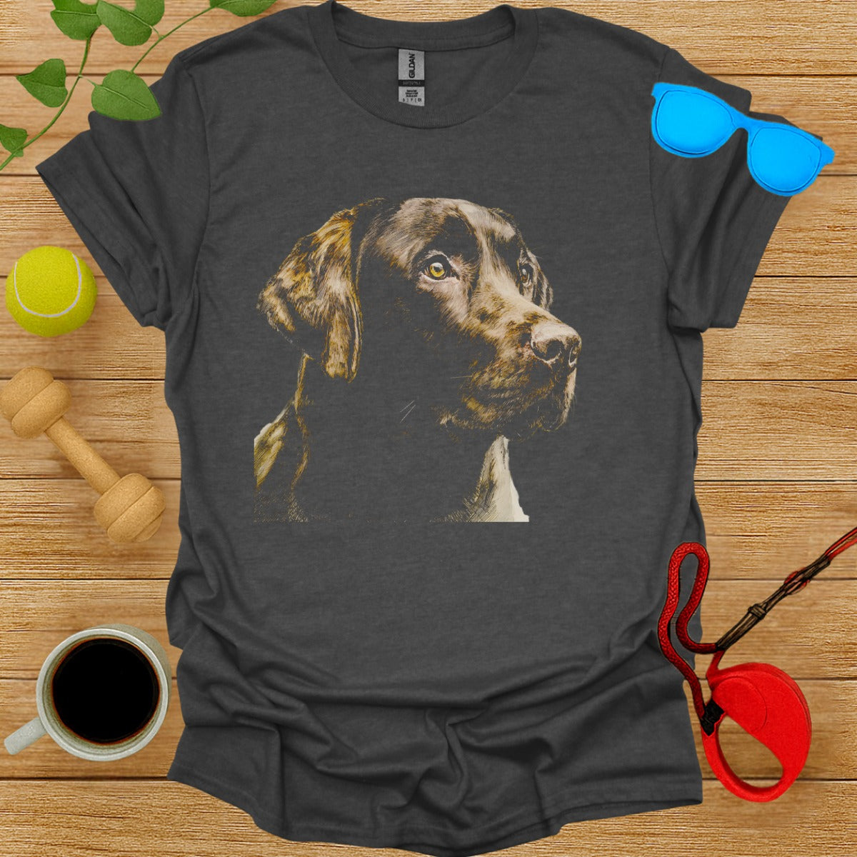 Beautiful Labrador Dog Graphic Print T-Shirt