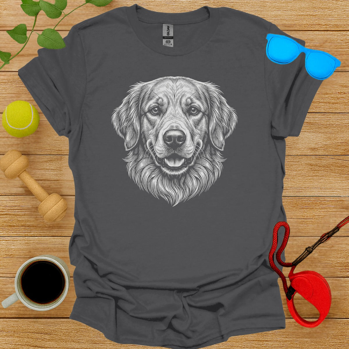 Hand Drawn Golden Retriever Graphic T-shirt Product