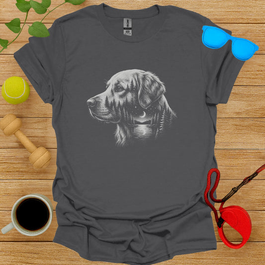 Realistic Dog Portrait Graphic T-Shirt for Dog Lovers