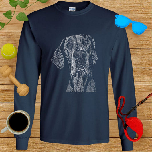 Long Sleeve Shirt with Dog Print for Canine Lovers