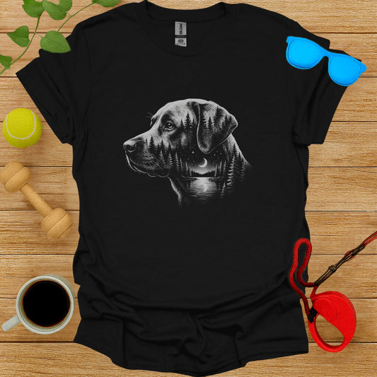 Labrador Dog Sketch Design T-Shirt for Dog Lovers