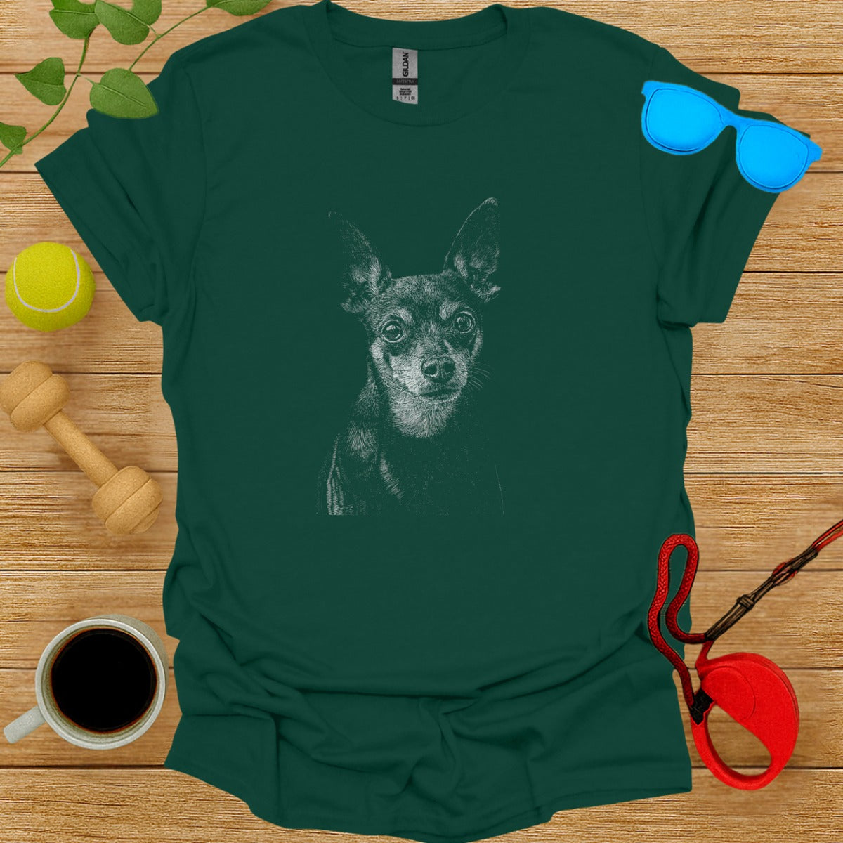 Cute Dog Drawing T-Shirt Perfect for Dog Lovers