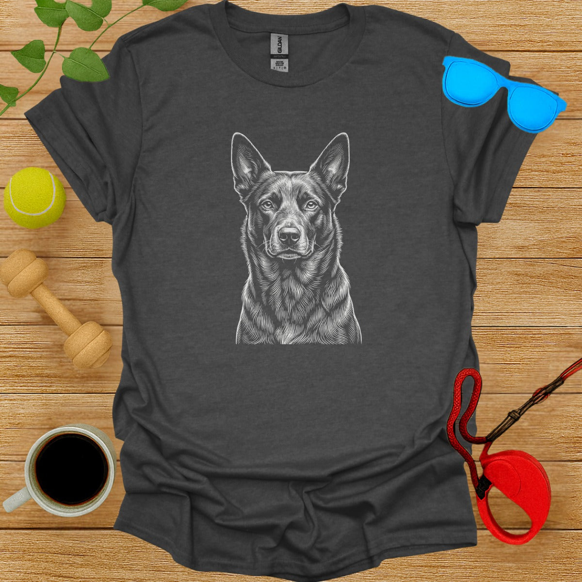 German Shepherd Dog Graphic Tee ideal gift