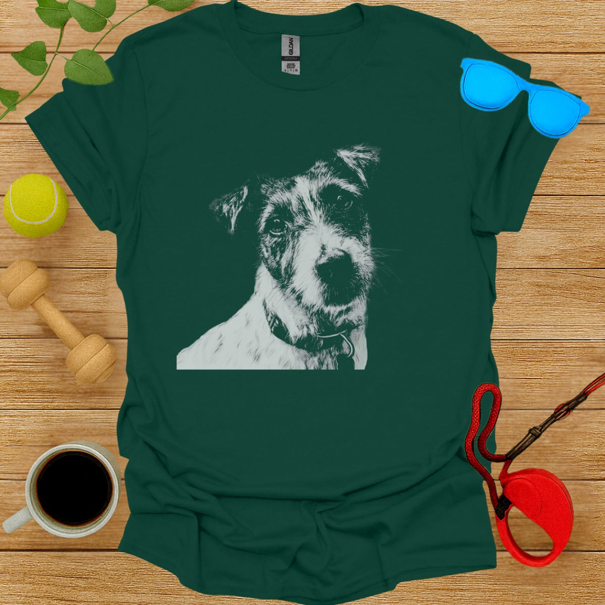 Jack Russell Terrier Dog Print T-Shirt Casual Wear