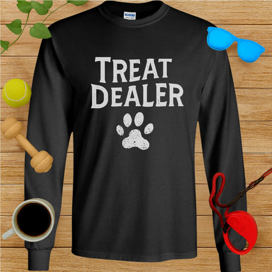 Treat Dealer Long Sleeve Shirt for Dog Lovers