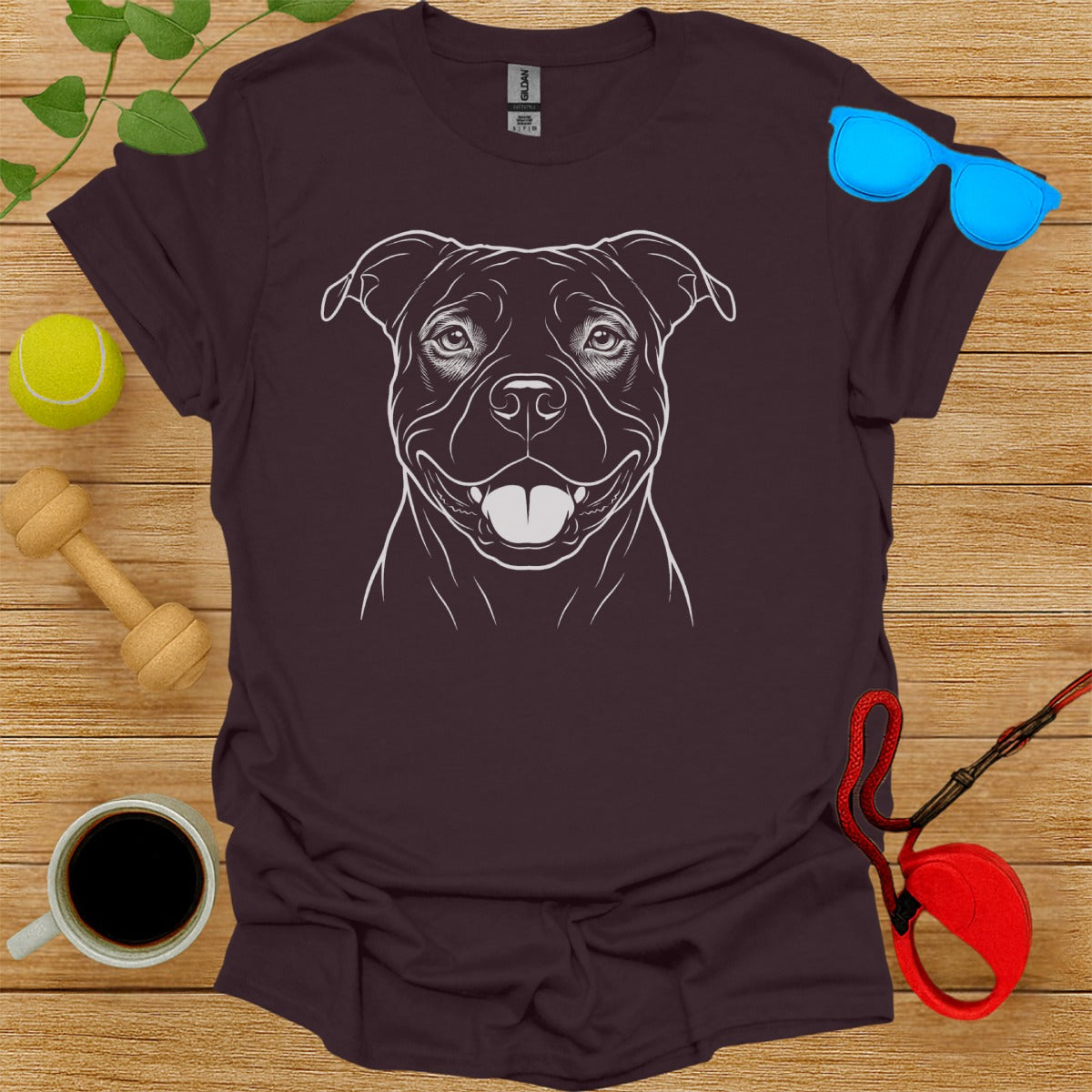 Happy Dog Face Graphic T-Shirt for Canine Lovers