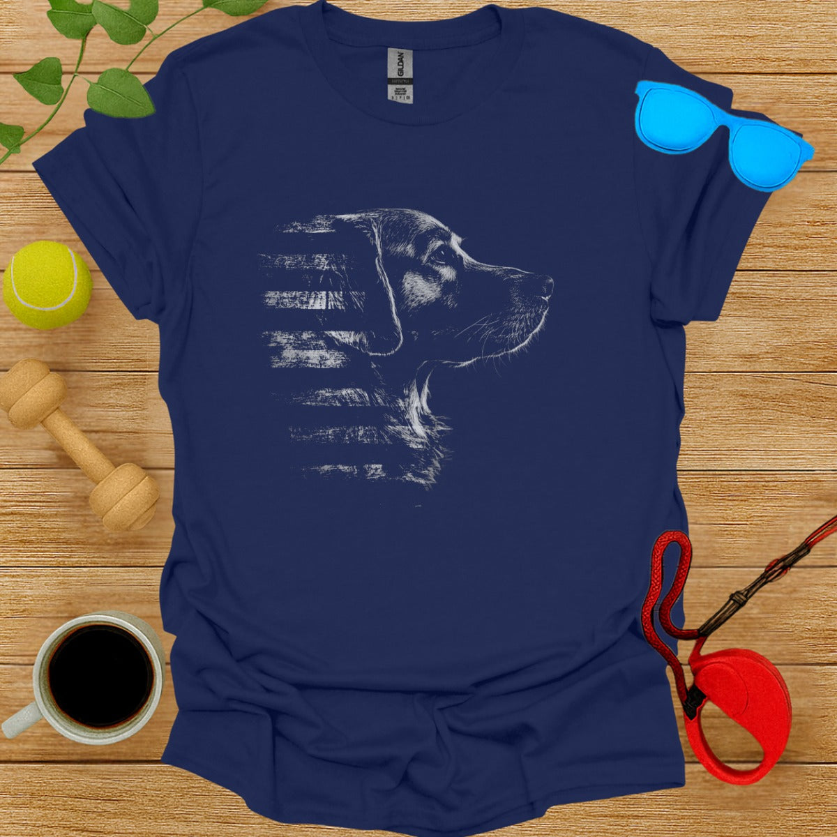 Vintage Dog Profile Graphic Tee Perfect for Pet Lovers