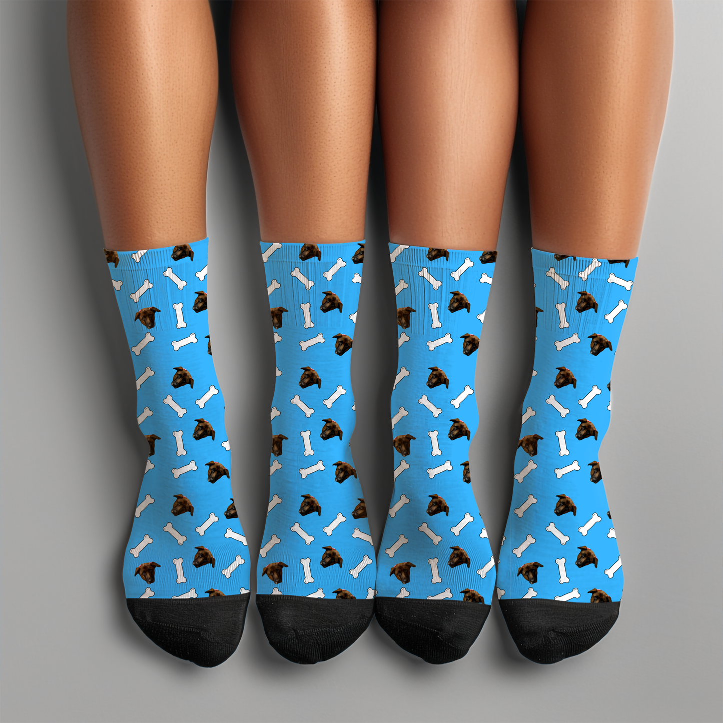 Custom Socks With Your Dog's Face-Critter Lane