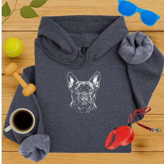 Cute French Bulldog Graphic Hoodie