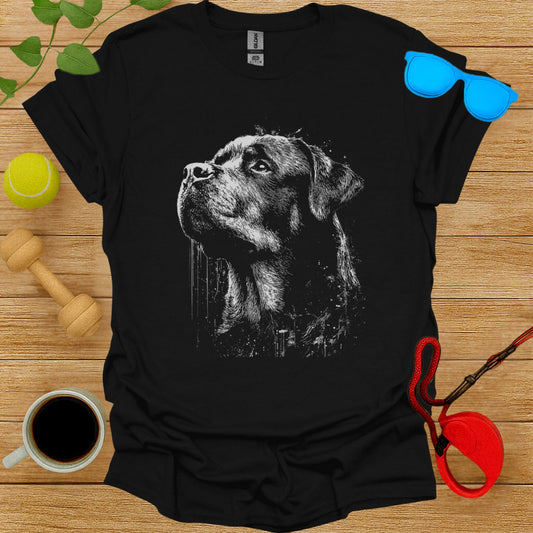 Majestic Dog Illustration Design Printed T-shirt