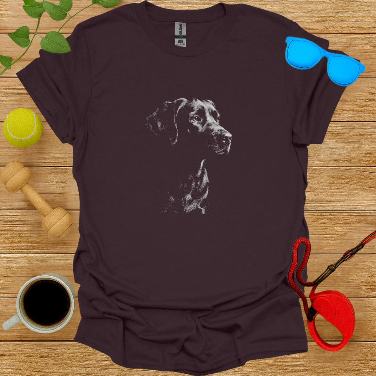 Black Lab Portrait Graphic Tee