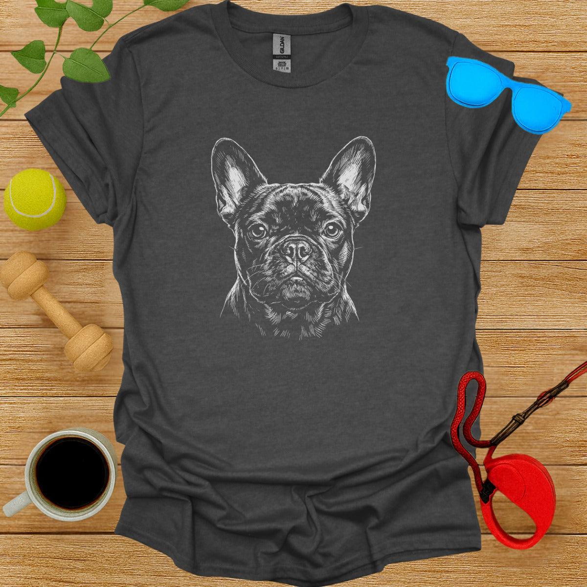 French Bulldog Graphic Print Tee Shirt Product