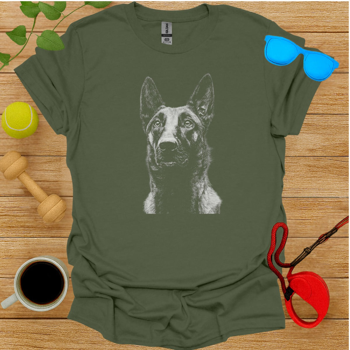 Belgian Malinois Graphic T-Shirt for Dog Lovers