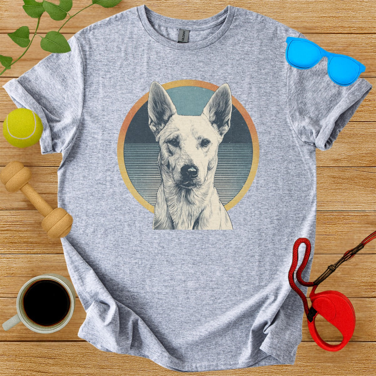 Unique Vintage Dog Graphic T-shirt for Animal Lovers