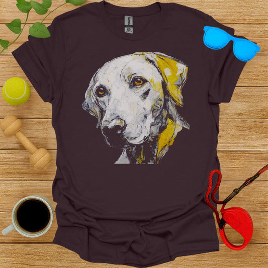 Artistic Dog Portrait Design on Shirt Apparel