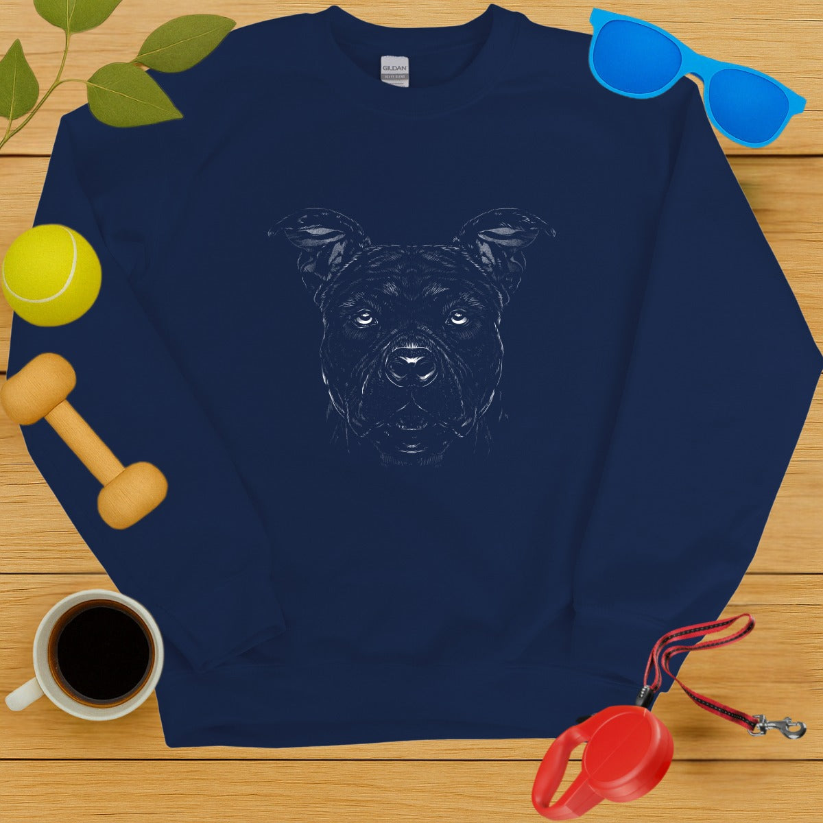 Dog Face Sweatshirt for Casual and Active Wear