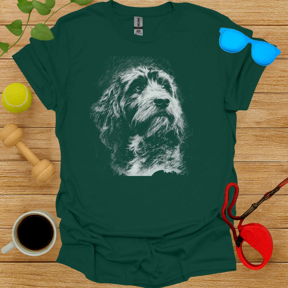 Dog Sketch Printed T-Shirt Ideal for Pet Lovers