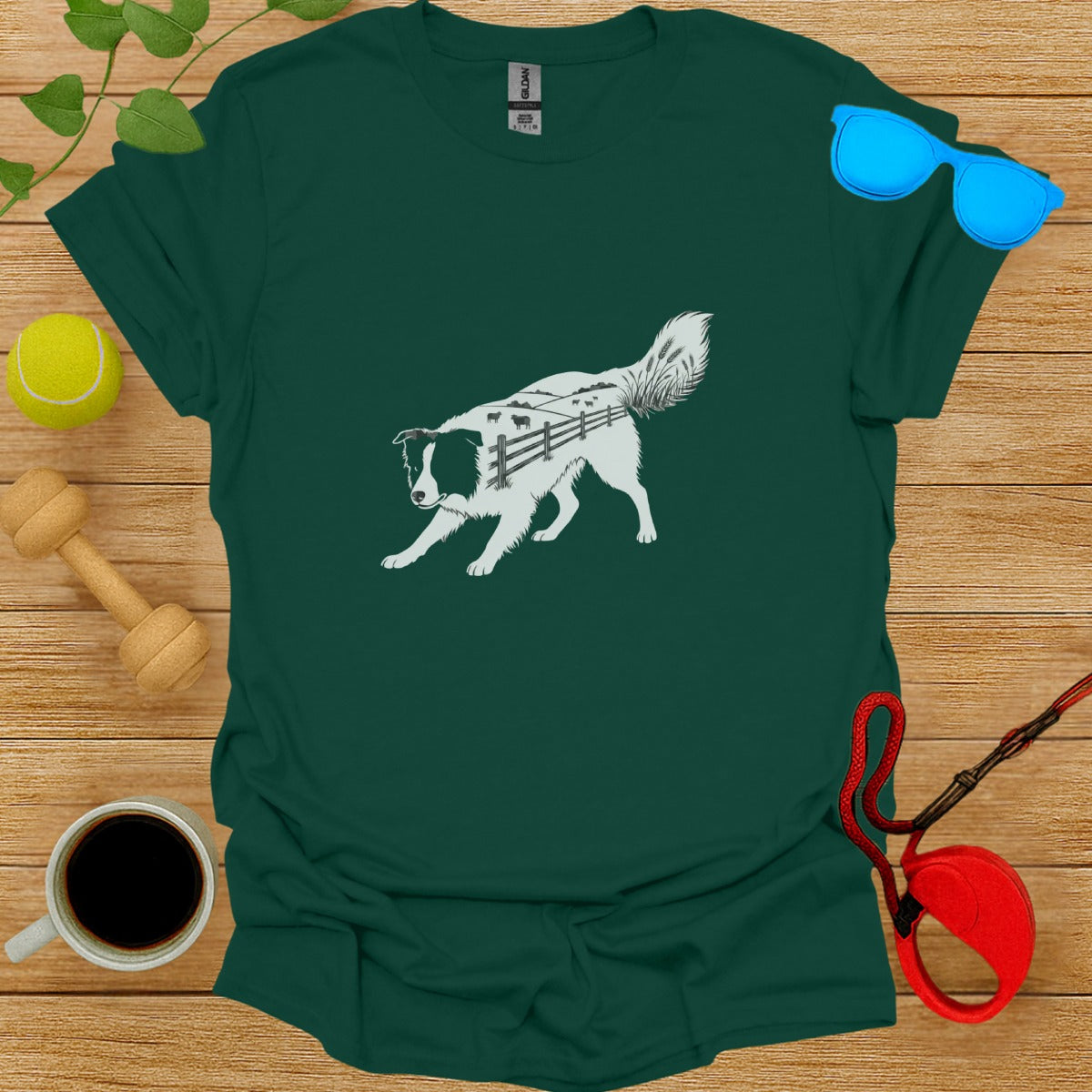 Playful Dog Design Graphic Tee for Animal Lovers