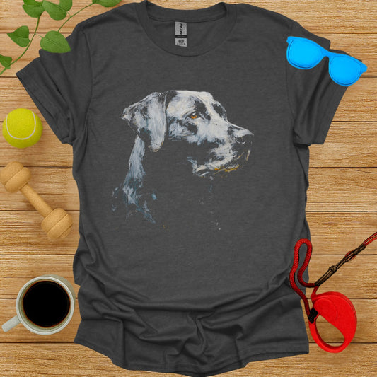 Graphic T-shirt with Realistic Dog Illustration
