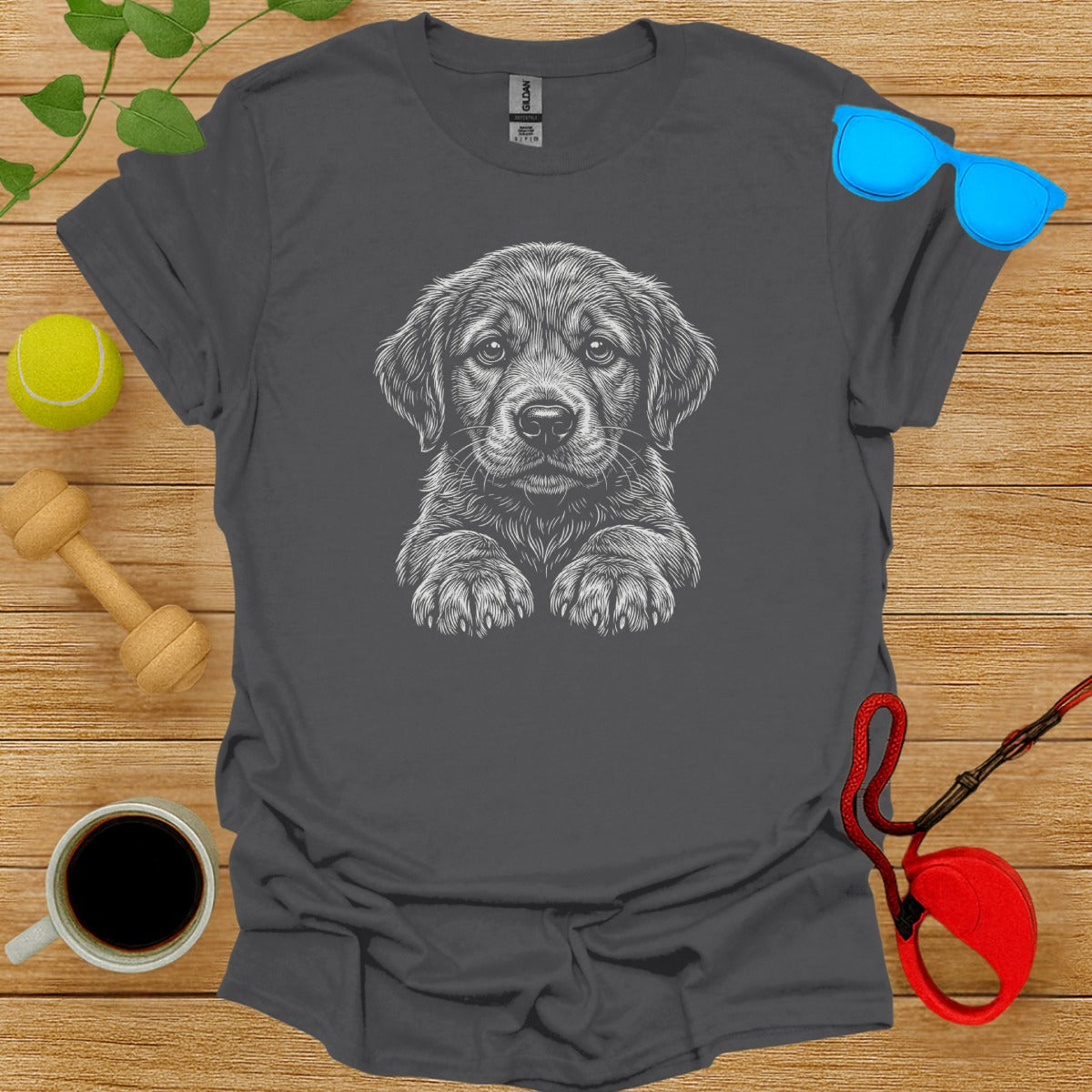 Cute Puppy Graphic Tee Perfect for Dog Lovers Product