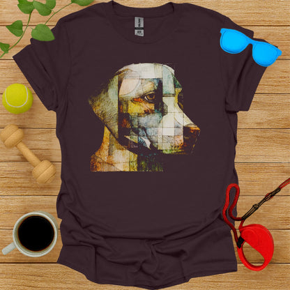 Abstract Geometric Dog Print Graphic T Shirt