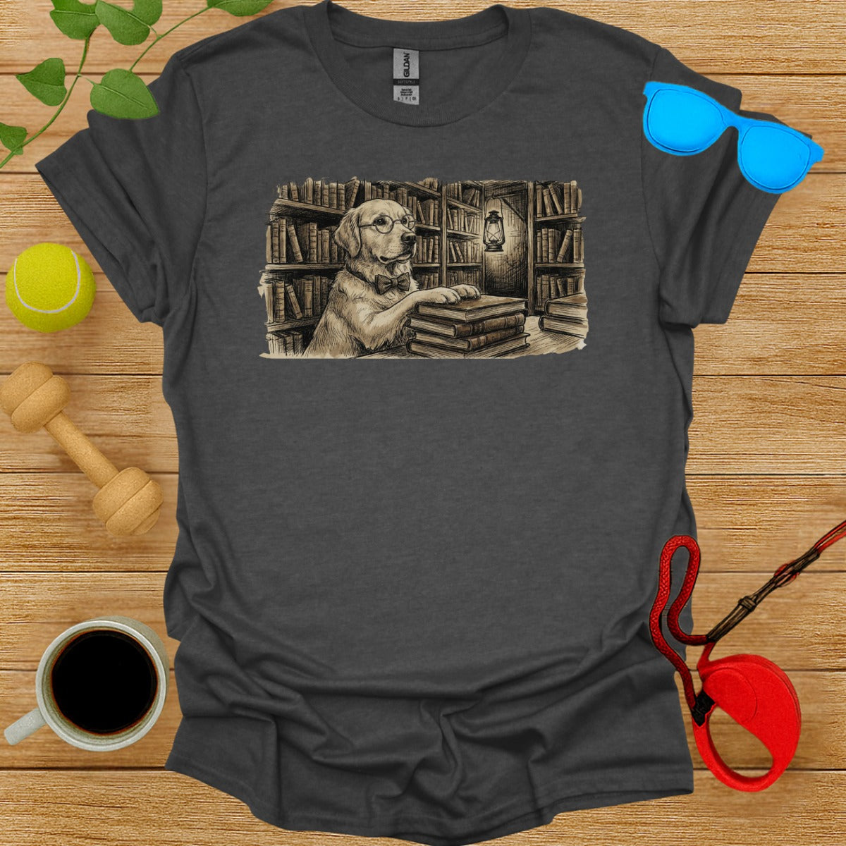 Scholarly Golden Tee-Critter Lane