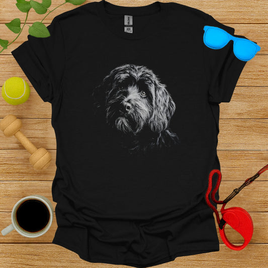 Artistic Dog Portrait Graphic T-Shirt Stylish Apparel