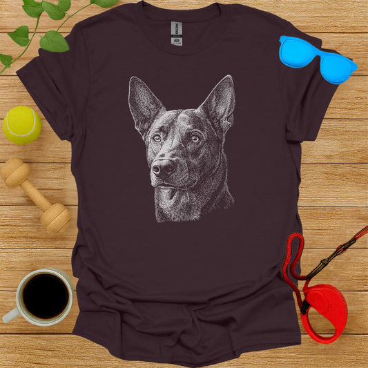 Detailed German Shepherd Portrait T-Shirt