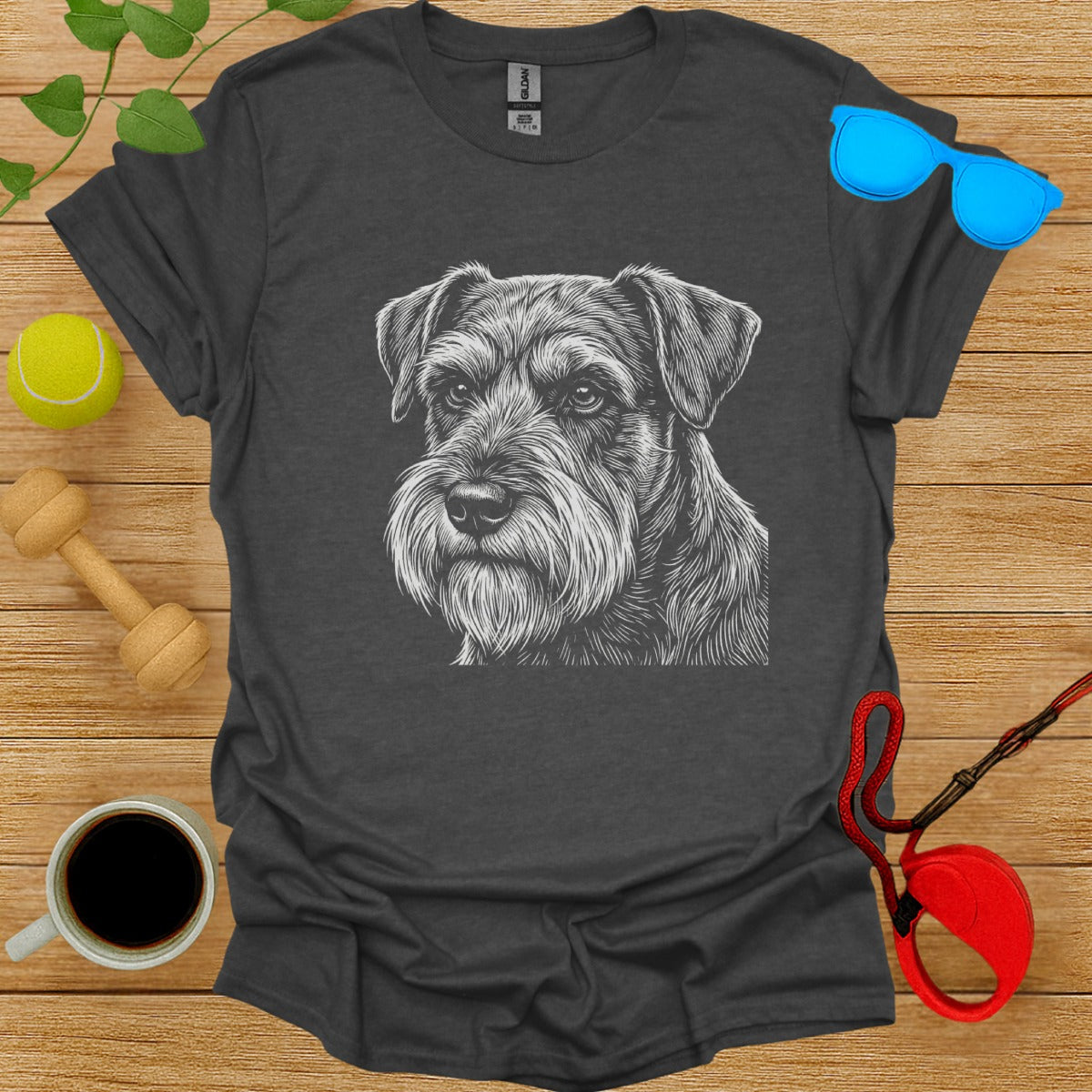 Snazzy Dog Illustration Shirt for Pet Lovers