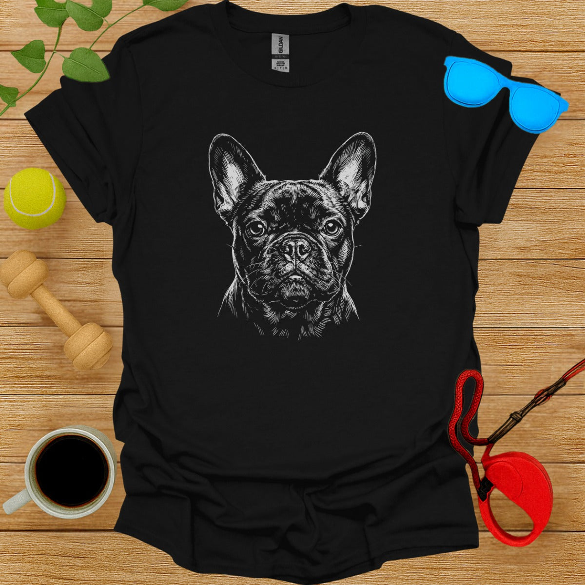 French Bulldog Graphic Print Tee Product