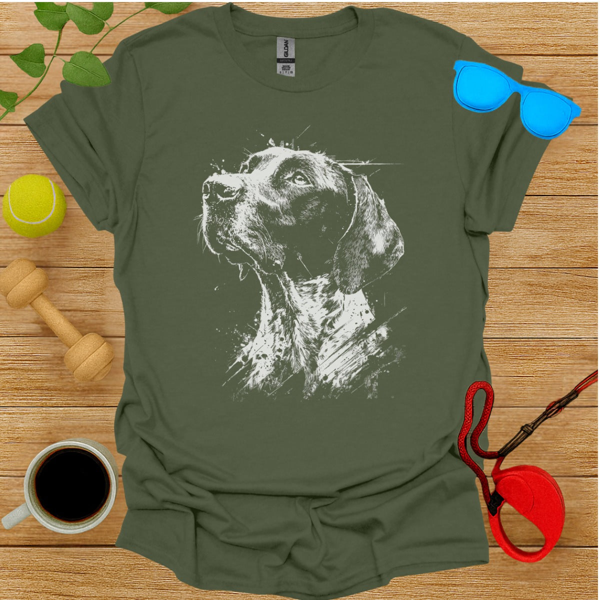 Stylish Dog Print Graphic Tee for Pet Lovers Product