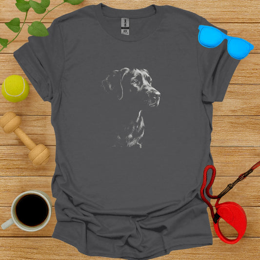 Artistic Dog Portrait Graphic Design T-Shirt