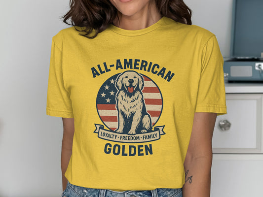 All-American Golden Loyalty Freedom Family T-shirt product type